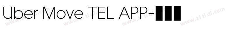 Uber Move TEL APP字体转换